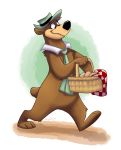  2019 anthro by-nc-nd clothing creative_commons digital_media_(artwork) fur hanna-barbera hat hi_res male mammal orlandofox solo ursine yogi_bear yogi_bear_(character) 