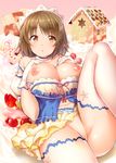  breasts censored cleavage kazuchi mimura_kanako nipples nopan sweet_avenue the_idolm@ster the_idolm@ster_cinderella_girls thighhighs 