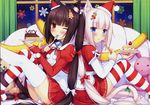  animal_ears chocolat christmas nekomimi pantsu sayori screening tail thighhighs vanilla 