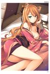  animal_ears cleavage kikuchi_seiji kimono no_bra toranoana 