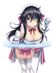  cleavage hisasi maid netoge_no_yome_wa_onna_no_ko_janai_to_omotta? stockings tamaki_ako thighhighs 