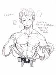  abs ashika boku_no_hero_academia dougi male_focus monochrome muscle nipples ojiro_mashirao parted_lips removing sketch solid_circle_eyes solo steam sweat translation_request undressing upper_body 