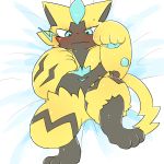  2018 blush mixeeeel nintendo pok&eacute;mon pok&eacute;mon_(species) solo video_games zeraora 