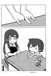  akagi_(kantai_collection) comic fairy_(kantai_collection) greyscale highres hiryuu_(kantai_collection) kantai_collection monochrome multiple_girls page_number shishigami_(sunagimo) translated type_99_dive_bomber younger 