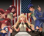  6+boys :o ^_^ afterimage age_difference ahoge aiguillette american_flag anchor_symbol android annotated arguing arm_cannon bacon badge bangs barack_obama baseball_cap belt ben_carson beret bernie_sanders biting black_eyes black_hair blazer blonde_hair blunt_bangs blush_stickers bottle bracelet breasts button_badge buttons cape chibi clenched_hand closed_eyes clothes_writing collared_shirt commentary cosplay dark_skin desk donald_trump embarrassed energy_sword english error facial_hair flag flint floating_hair flower food foreshortening formal fringe_trim from_side frown glasses glowing goatee grin gun hair_bun hair_flower hair_ornament hair_ribbon hand_on_hip handgun harry_reid hat high-waist_skirt high_collar highres hillary_clinton holding holding_gun holding_sword holding_weapon index_finger_raised indoors jacket jeb_bush jetpack jewelry john_kasich large_breasts lightsaber lip_biting long_hair long_sleeves looking_at_another looking_at_viewer loose_belt make_america_great_again marco_rubio medium_breasts miniskirt multicolored_hair multiple_boys multiple_girls neck_ribbon necktie o_o old_man open_clothes original outstretched_arm outstretched_arms pacific painting_(object) pants pantyhose paper parody pencil pencil_skirt pistol radio_antenna real_life red_eyes red_hair ribbon rifle robe scarf shadow shingeki_no_kyojin shirt short_hair short_twintails shouting side_slit silver_hair sima_naoteng sitting size_difference skirt skirt_suit smile sparkle spread_arms staff standing star star_print star_wars striped suit sword ted_cruz three-dimensional_maneuver_gear twintails two-tone_hair unbuttoned uss_nevada_(bb-36) uss_pennsylvania_(bb-38) uss_san_francisco_(ca-38) v-shaped_eyebrows water_bottle waving_arms weapon wizard_hat |_| 