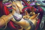  2019 antelope anthro bottle bovid breasts canid canine car cleavage clothed clothed_sex clothing cunnilingus disney duo female fennec finnick fox gazelle gazelle_(zootopia) hand_on_head horn interspecies larger_female looking_down male male/female mammal midriff miles_df oral predator/prey sex sitting size_difference skimpy smaller_male vaginal vehicle zootopia 