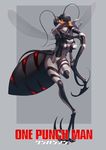  antennae breasts choi_eun_suk claws compound_eyes copyright_name extra_eyes full_body highres insect_girl large_breasts monster_girl mosquito_girl mosquito_musume one-punch_man personification solo 