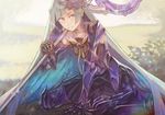 armor brynhildr_(fate) fate/prototype fate/prototype:_fragments_of_blue_and_silver fate_(series) long_hair polearm purple_eyes rano silver_hair solo spear very_long_hair weapon 