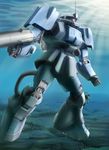  fish gundam gundam_zz immersed mecha no_humans raybar rocket_launcher signature underwater weapon zaku_ii zaku_mariner 