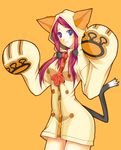  animal_ears blazblue blue_eyes blush cat_ears cat_paws cat_tail cosplay fake_animal_ears hoshi_(ho4_no) long_hair paw_pose paws pink_hair solo tail taokaka taokaka_(cosplay) tsubaki_yayoi 