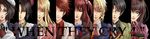  4girls bad_id bad_pixiv_id black_hair blonde_hair brother_and_sister brown_hair column_lineup formal glasses highres kanon_(umineko) multiple_boys multiple_girls necktie red_hair shannon siblings suit umineko_no_naku_koro_ni ushiromiya_ange ushiromiya_battler ushiromiya_george ushiromiya_jessica ushiromiya_lion ushiromiya_maria 