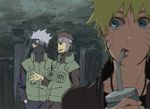  forest hachie_(aaakaaa) hatake_kakashi naruto naruto_shippuuden nature uzumaki_naruto yamato yamato_(naruto) 