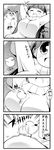  4koma bad_id bad_pixiv_id bird breasts cat celebi_ryousangata comic greyscale ichinose_hinano large_breasts long_hair monochrome official_art sweater tonnura tonnura-san translated 