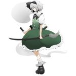  bad_id bad_pixiv_id full_body highres hitodama konpaku_youmu konpaku_youmu_(ghost) solo sword ton_(artist) touhou transparent_background weapon 