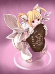  chocolate female_sword_spirit highres hitosizuku mabinogi pointy_ears solo twintails valentine wings 