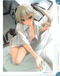  dress_shirt hashimoto_takashi kasugano_sora no_bra open_shirt pantsu string_panties tagme yosuga_no_sora 