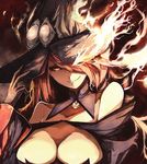  blazblue cleavage konoe_a_mercury no_bra venomrobo witch 