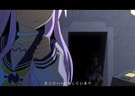  ankokuboshi_kurome blue_hair choker letterboxed long_hair mizunashi_(second_run) necktie nepgear neptune_(series) purple_hair shadow shin_jigen_game_neptune_vii 