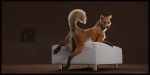  3d_(artwork) animal_genitalia animal_pussy anthro anus butt canine canine_pussy cosmiclife digital_media_(artwork) feet female feral fox fur katsumi looking_at_viewer mammal ottoman paws pinup pose presenting presenting_anus presenting_hindquarters presenting_pussy pussy raised_tail realistic semi-anthro solo whiskers 