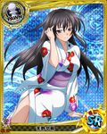  artist_request black_hair card_(medium) character_name chess_piece high_school_dxd japanese_clothes kimono magic_circle official_art pawn purple_eyes raynare solo trading_card 