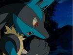  animated animated_gif chocolate lucario pokemon pokemon_(anime) 