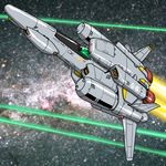  hirodango no_humans project_a-ko space starfighter 
