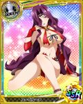  artist_request breasts card_(medium) character_name checkered checkered_background chess_piece circlet covered_nipples gradient gradient_background hair_over_one_eye high_school_dxd large_breasts lipstick long_hair makeup official_art purple_eyes purple_hair purple_lipstick queen_(chess) rainbow_background runes solo torn_clothes trading_card very_long_hair wavy_hair yubelluna 