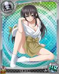  artist_request black_hair card_(medium) character_name chess_piece high_school_dxd japanese_clothes official_art pawn purple_eyes raynare solo trading_card underwear 