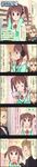  5koma artist_request brown_eyes brown_hair character_name cinderella_girls_gekijou colorized comic green_eyes headphones highres idolmaster idolmaster_cinderella_girls kimura_natsuki long_image multiple_girls official_art ogata_chieri short_hair smile tall_image translated twintails 