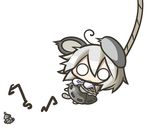  animal_ears aoblue bishamonten's_pagoda chibi hanging mouse_ears nazrin o_o rope solo touhou 