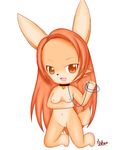  absurd_res breasts chibi crystaltail female hi_res kemono lagomorph mammal pussy rabbit solo 