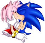  amy_rose anthro black_nose blush clothing danielasdoodles dress duo eyes_closed female gloves hair headband hedgehog kissing male male/female mammal pink_hair short_hair signature simple_background sonic_(series) sonic_the_hedgehog video_games 