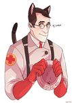  clothing eyewear glasses gloves hi_res hybrid japanese_text looking_at_viewer male medic smile solo team_fortress_2 text unknown_artist valve video_games 