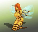  arthropod bee insect monster monster_girl quiet-ala sitting 