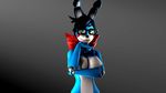  3d_(artwork) animatronic anthro bow_tie cgi digital_media_(artwork) five_nights_at_freddy&#039;s five_nights_at_freddy&#039;s_2 green_eyes hi_res lagomorph long_ears machine makeup mammal rabbit robot solo source_filmmaker toy_bonnie_(fnaf) video_games 