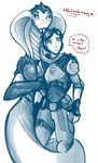  alien armor blush breasts cobra coiling constrict duo female human male male/female mammal reptile scales scalie snake soldier tom_fischbach tongue video_games viper_(x-com) x-com 
