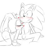  &lt;3 2016 anthro balls black_nose blush bottomless butt clothed clothing cream_the_rabbit duo erection fellatio female fur hearlesssoul hedgehog hi_res lagomorph male male/female mammal nude open_mouth oral panties panties_aside penis rabbit sex shirt sonic_(series) sonic_the_hedgehog surprise sweat tongue tongue_out underwear video_games 