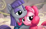  2016 duo earth_pony equine female feral friendship_is_magic hi_res horse hug mammal maud_pie_(mlp) my_little_pony mysticalpha pinkie_pie_(mlp) pony 