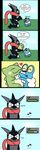  &lt;3 absurd_res ambiguous_gender amphibian anthro comic duo frog greninja happy hi_res nintendo pikurosonai00 pok&eacute;mon sad substitute tears tongue tongue_out video_games 