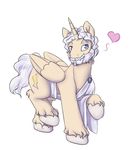  &lt;3 2016 alasou beard blue_eyes cutie_mark equine facial_hair fan_character feral fetlocks hair hi_res horn male mammal my_little_pony raised_hoof simple_background solo white_background white_hair winged_unicorn wings zeus 