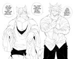  2015 anthro biceps big_muscles caprine cat facial_hair feline felix fur goat kokuhane male mammal muscular muscular_male pecs solo 