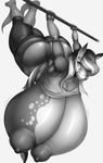 anthro big_breasts big_butt breasts butt clothing equine female greyscale hi_res horse huge_breasts huge_butt hyper hyper_breasts mammal monochrome simple_background solo vhsdaii white_background 