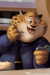  7theaven anthro benjamin_clawhauser cheetah clothing digital_media_(artwork) disney feline fur half-length_portrait male mammal overweight police portrait solo uniform zootopia 