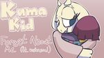  ambiguous_gender anthro caprine clothed clothing duo english_text female goat hackdart hi_res horn hug human mammal outline protagonist_(undertale) simple_background text toriel undertale video_games 