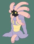  anthro balls clothing flora_fauna flower hi_res hoodie lileep looking_at_viewer male nintendo nude penis plant pok&eacute;mon posexe presenting purple_skin sea_lilly simple_background sitting solo spread_legs spreading tentacles video_games yellow_eyes 