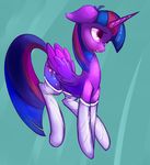  absurd_res clothing cutie_mark equine female feral friendship_is_magic hi_res horn legwear mammal my_little_pony open_mouth simple_background socks solo thigh_highs twilight_sparkle_(mlp) vertiliago winged_unicorn wings 