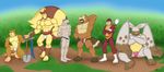  2016 abs anso/rez anthro athletic barefoot beaver belly bibarel biceps big_ears big_muscles briefs bulge claws clothing diggersby digital_media_(artwork) ferret fundoshi fur furret g-string grass group hi_res japanese_clothing jockstrap kneeling lagomorph linoone long_tail male mammal melee_weapon mostly_nude musclegut muscular muscular_male mustelid nintendo outside overweight pecs pok&eacute;mon pok&eacute;morph pose rabbit rat raticate rodent shovel sleeping slightly_chubby smile swimsuit sword teeth underwear video_games watchog weapon 