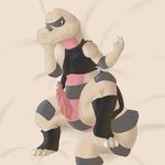 2016 anthro clothed clothing cum cum_on_penis erection hi_res kairyu211 krokorok looking_at_viewer male nintendo partially_clothed penis pok&eacute;mon presenting presenting_penis reptile restricted_palette scalie seductive solo spread_legs spreading video_games 