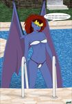  bikini breasts clothing demona fab3716 female gargoyles pool_(disambiguation) solo swimsuit 