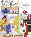  banner comic english_text equine fausticorn feathers female feral friendship_is_magic group hi_res horn horse lauren_faust loose_feather male mammal my_little_pony parchment pony princess_celestia_(mlp) princess_luna_(mlp) quill sketchyjackie text winged_unicorn wings 